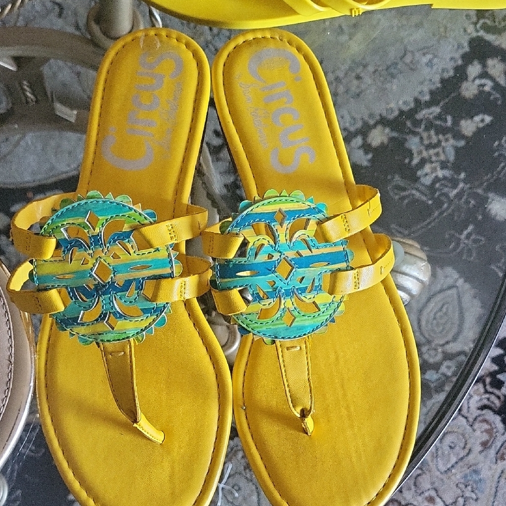 Circus by Sam Edelman Yellow and Blue Sandals